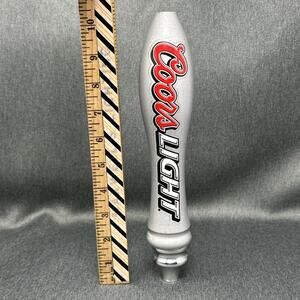 Vintage Coors Light Silver Bullet Beer Pub Tap Handle 11" Retro Barware AS-IS